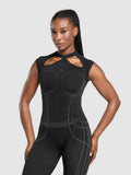 Gymshark Apex Seamless Midi T-Shirt — Black/Graphite Grey — 1