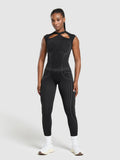 Gymshark Apex Seamless Midi T-Shirt — Black/Graphite Grey — 3