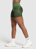 Gymshark Apex Seamless Shorts — Trail Green/Energy Gelato Green — 3