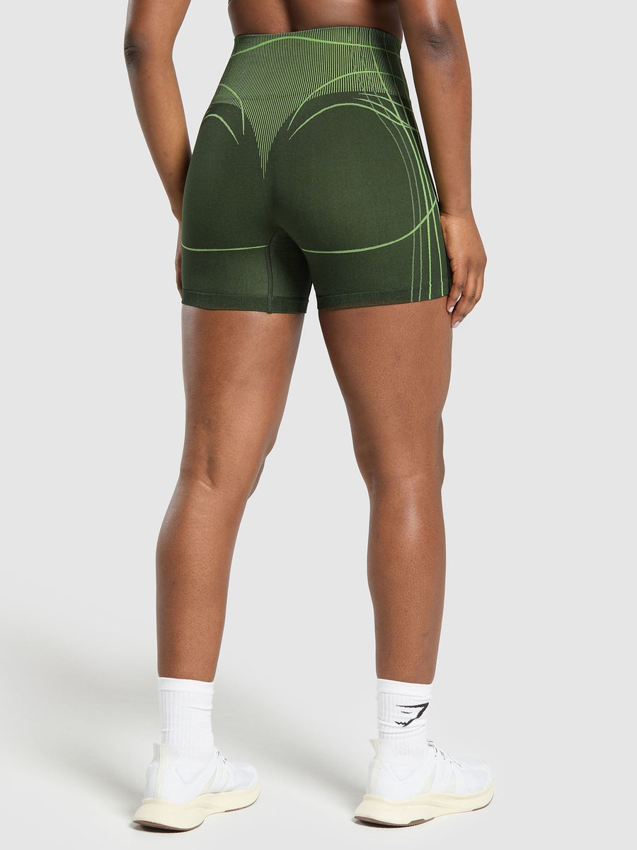 Gymshark Apex Seamless Shorts — Trail Green/Energy Gelato Green — 2