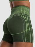 Gymshark Apex Seamless Shorts — Trail Green/Energy Gelato Green — 6