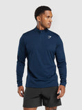Gymshark Arrival 1/4 Zip Pullover — Navy — 1
