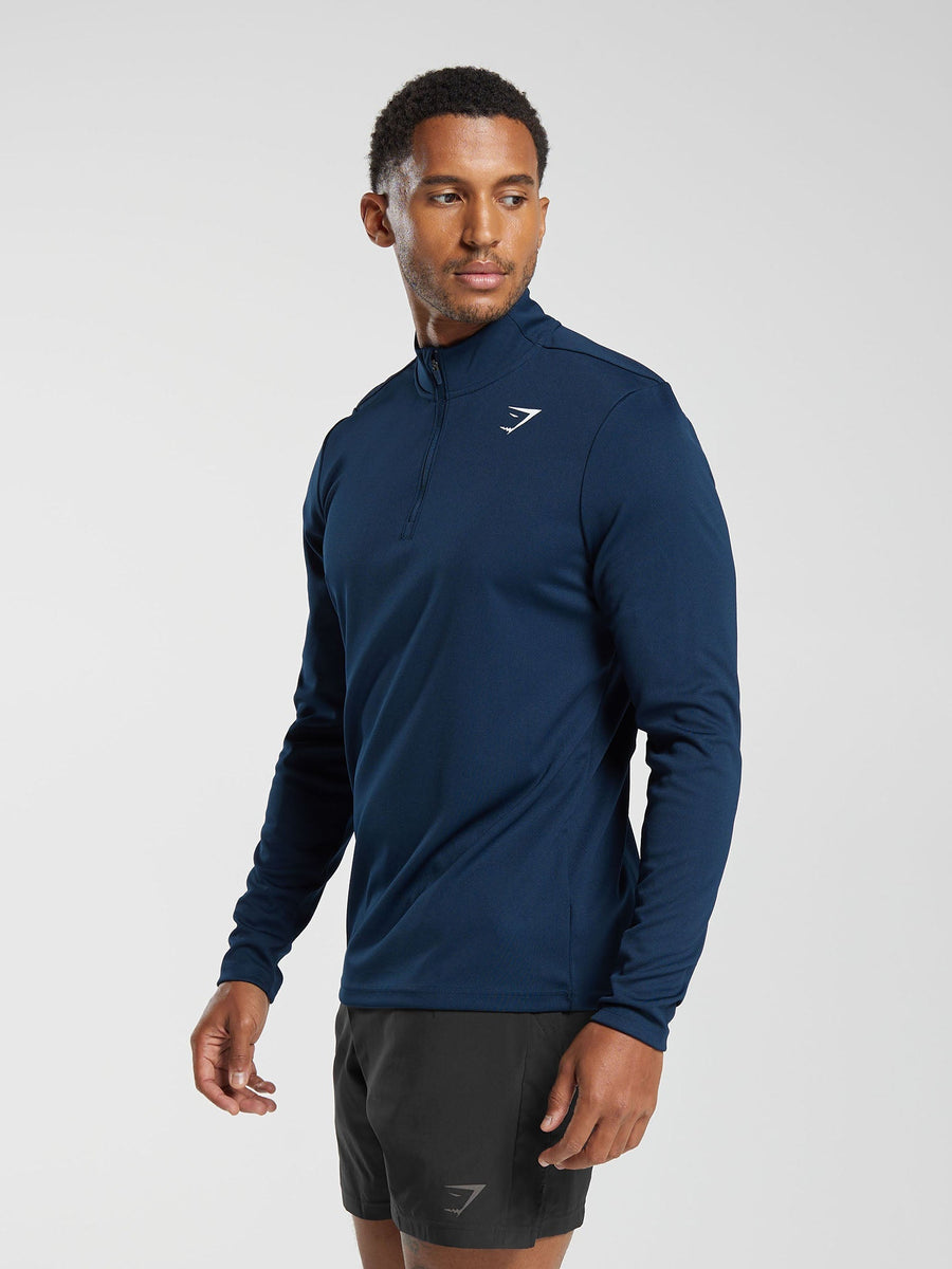 Gymshark Arrival 1/4 Zip Pullover — Navy — 3