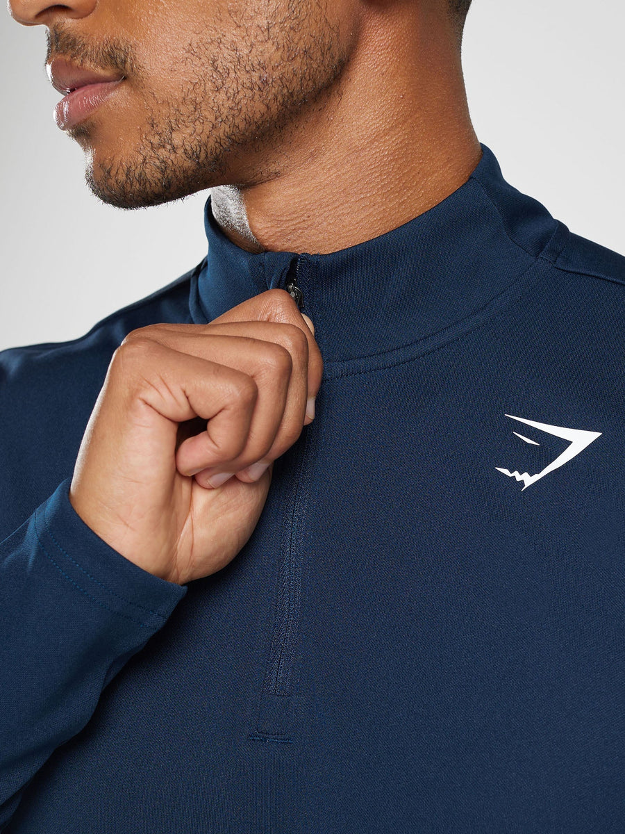 Gymshark Arrival 1/4 Zip Pullover — Navy — 5