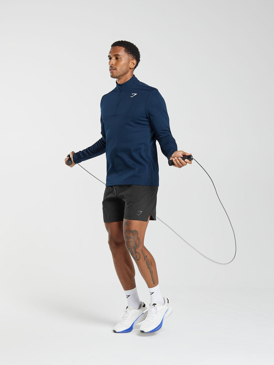 Gymshark Arrival 1/4 Zip Pullover — Navy — 4