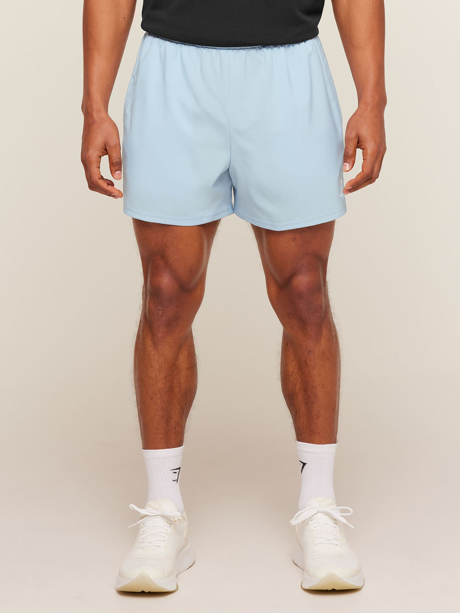 Gymshark Arrival Contrast Shorts — Chilled Blue/White — 1