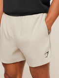 Gymshark Arrival Contrast Shorts — Pebble Grey/Onyx Grey — 6
