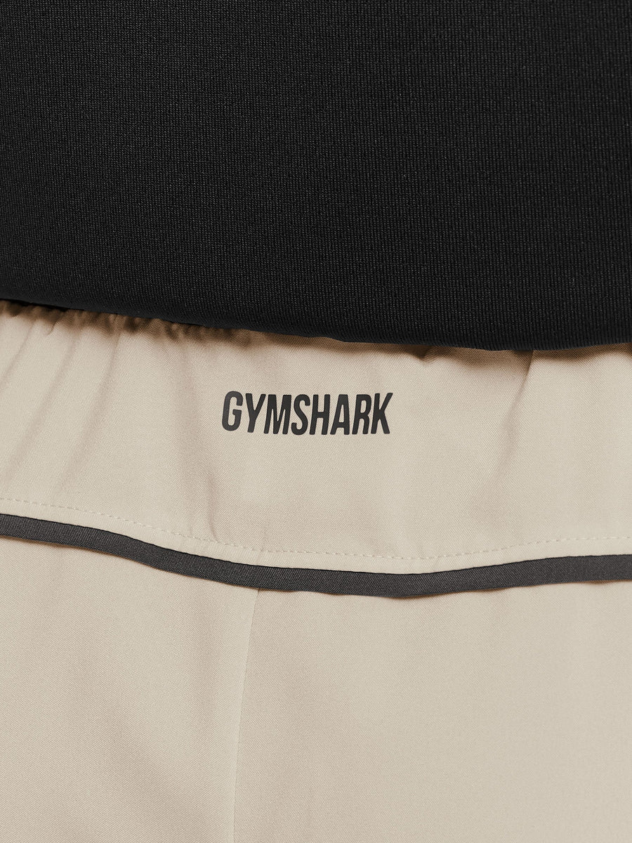Gymshark Arrival Contrast Shorts — Pebble Grey/Onyx Grey — 7