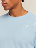 Gymshark Arrival Contrast T-Shirt — Chilled Blue/Iron Blue — 5