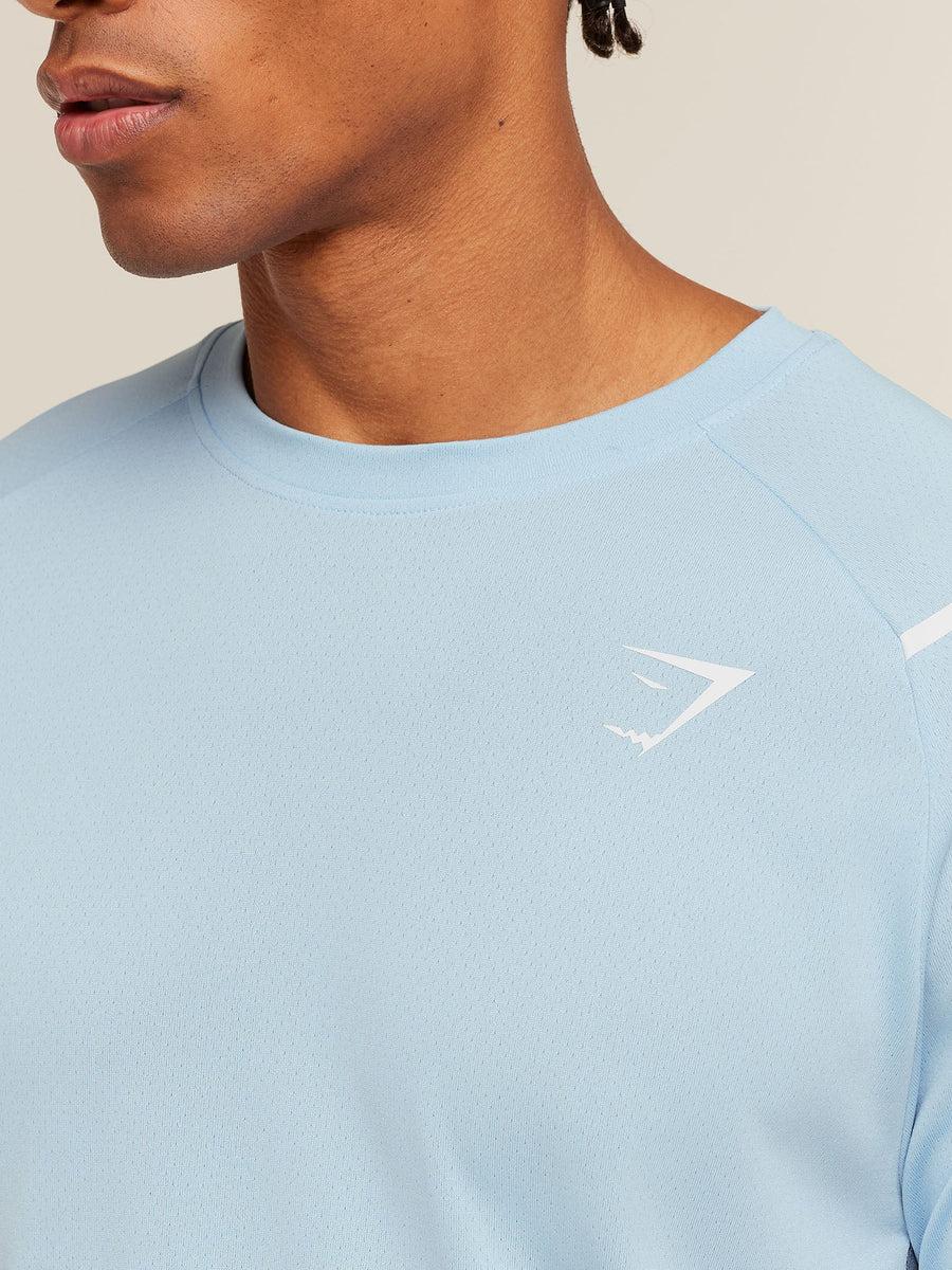 Gymshark Arrival Contrast T-Shirt — Chilled Blue/Iron Blue — 5