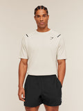 Gymshark Arrival Contrast T-Shirt — Tinted White/Pebble Grey — 1