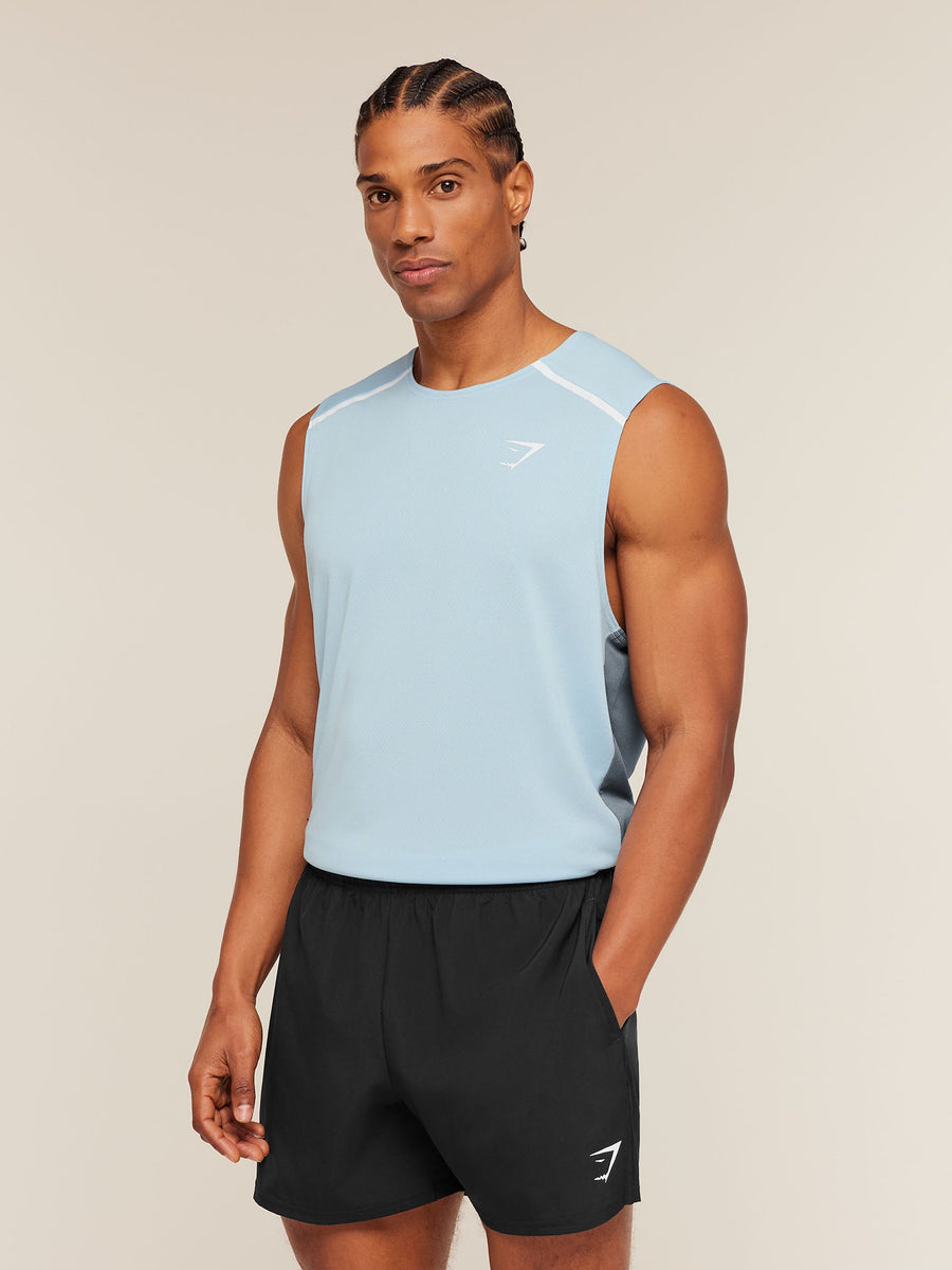 Gymshark Arrival Contrast Tank — Chilled Blue/Iron Blue — 3