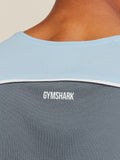 Gymshark Arrival Contrast Tank — Chilled Blue/Iron Blue — 6