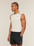 Gymshark Arrival Contrast Tank — Tinted White/Pebble Grey — 3