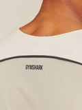 Gymshark Arrival Contrast Tank — Tinted White/Pebble Grey — 6