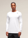 Gymshark Arrival Long Sleeve T-Shirt — White — 3