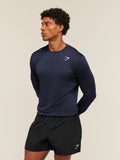 Gymshark Arrival Long Sleeve T-Shirt — Heavy Blue — 4