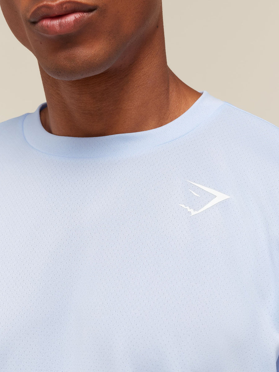 Gymshark Arrival Oversized Long Sleeve T-Shirt — Tranquil Blue — 5