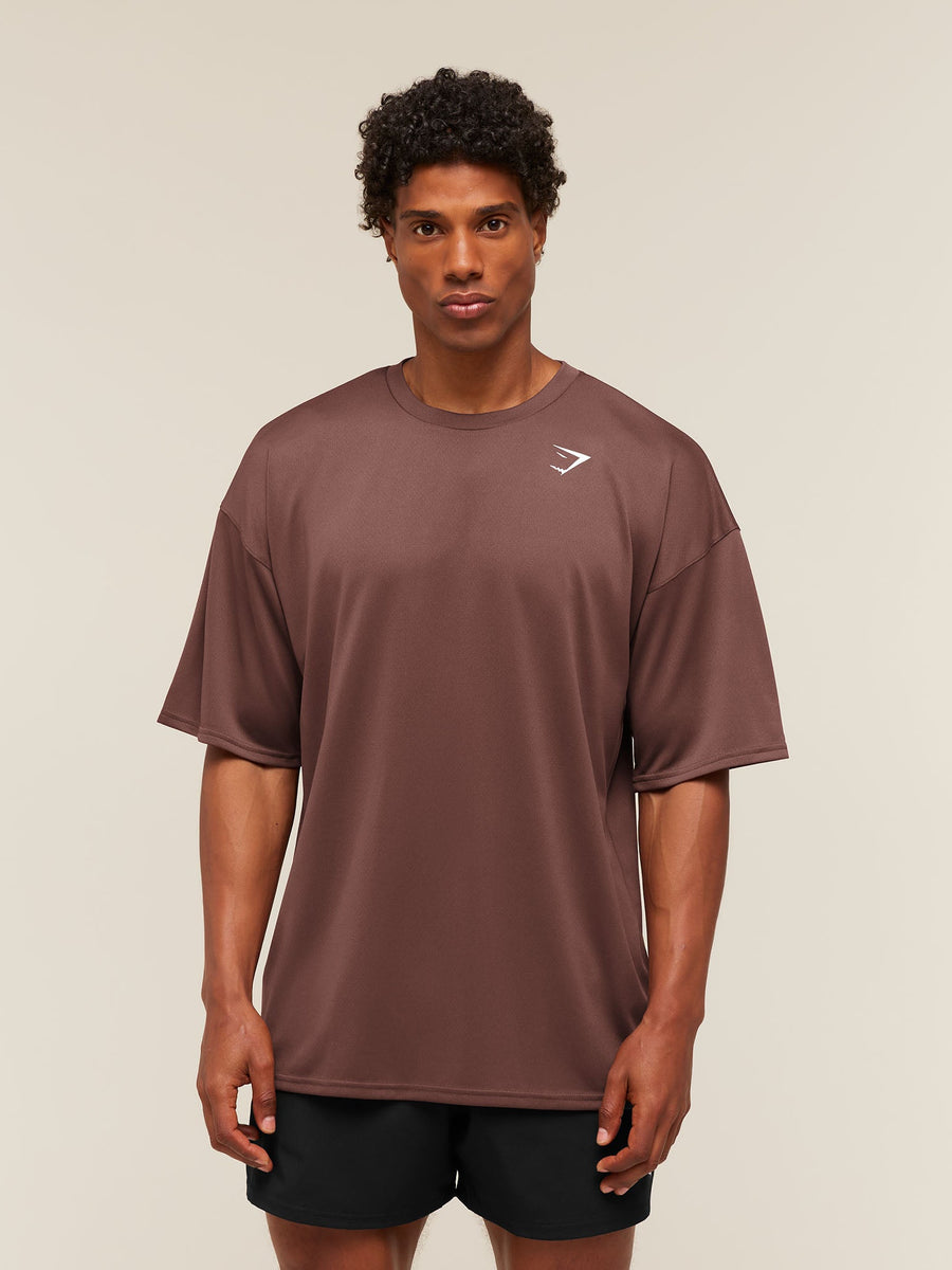 Gymshark Arrival Oversized T-Shirt — Espresso Brown — 6
