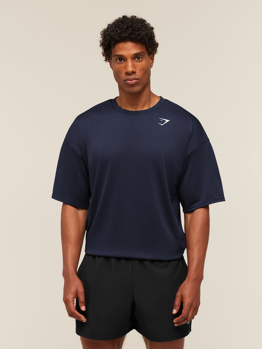 Gymshark Arrival Oversized T-Shirt — Heavy Blue — 1