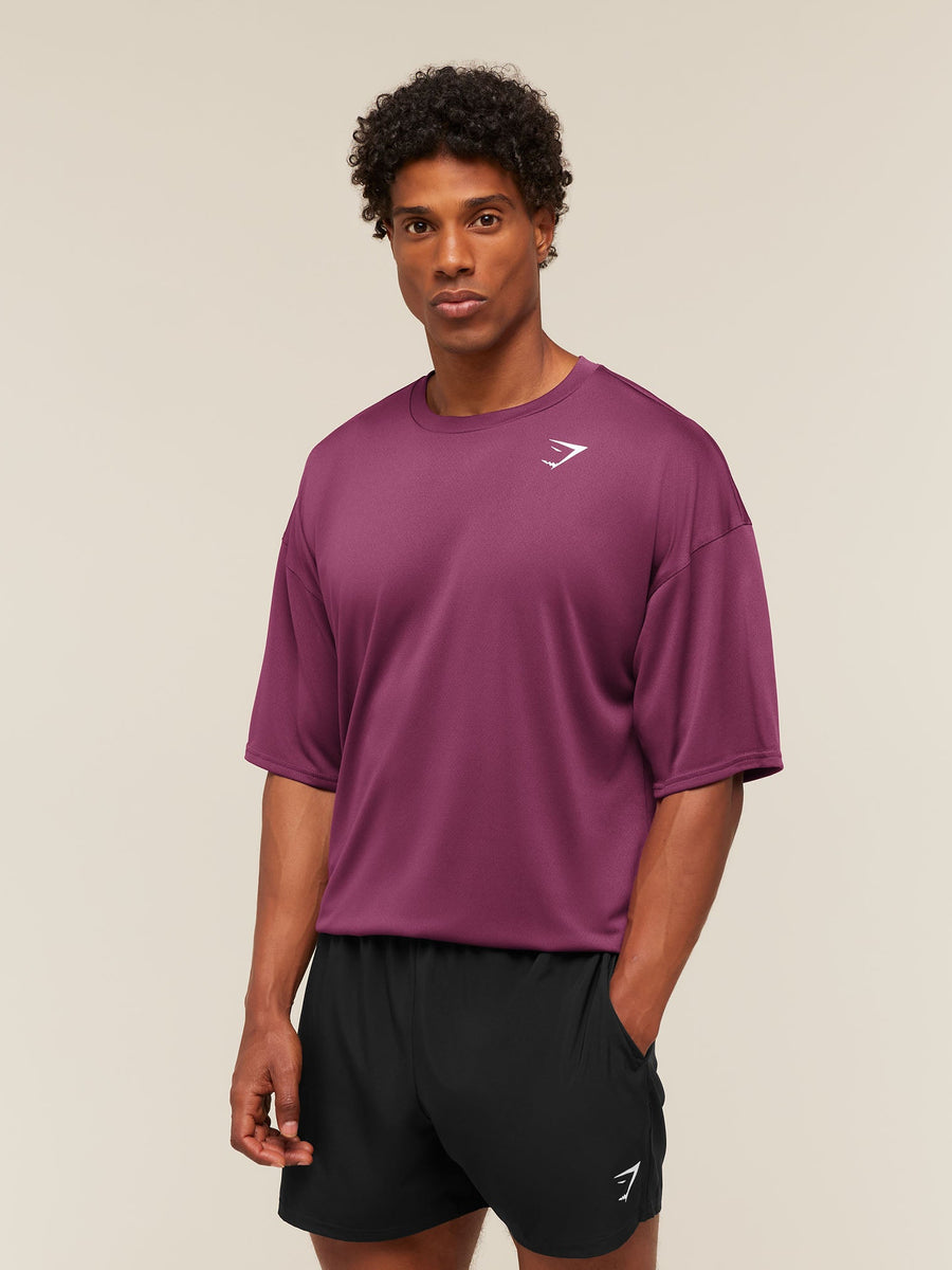 Gymshark Arrival Oversized T-Shirt — Strength Pink — 4