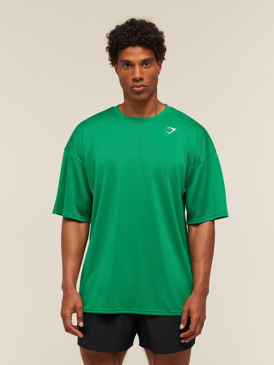 Gymshark Arrival Oversized T-Shirt — Track Green — 4