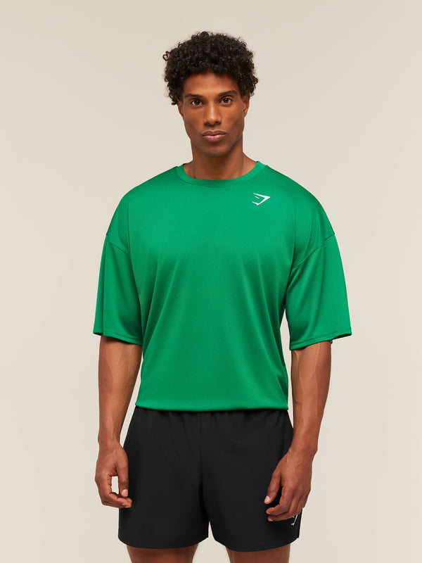 Gymshark Arrival Oversized T-Shirt — Track Green