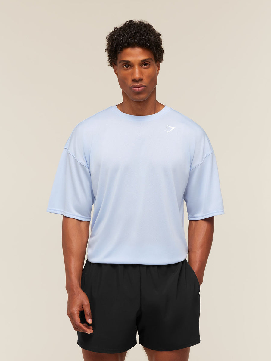 Gymshark Arrival Oversized T-Shirt — Tranquil Blue — 1