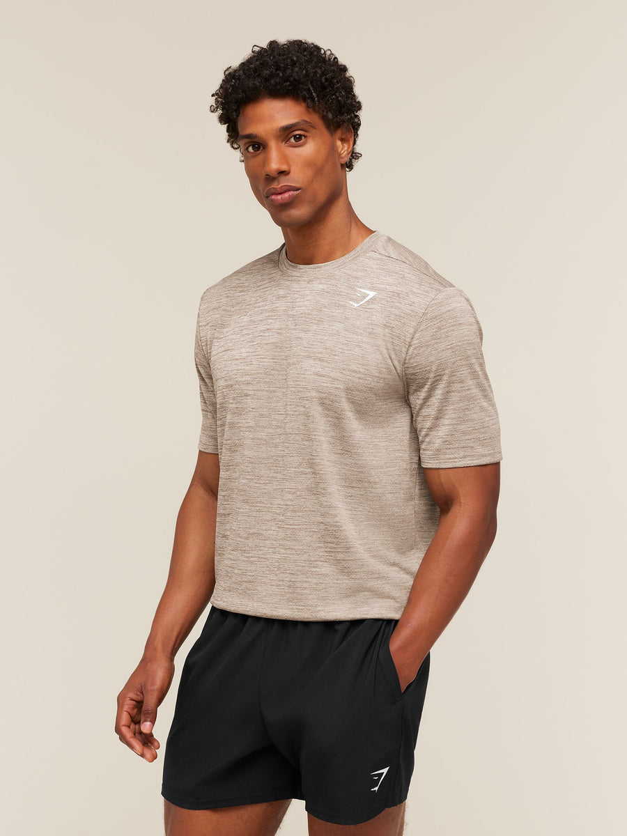Gymshark Arrival T-Shirt — Chalk Beige/Lifestyle Brown — 3