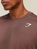 Gymshark Arrival T-Shirt — Espresso Brown — 5