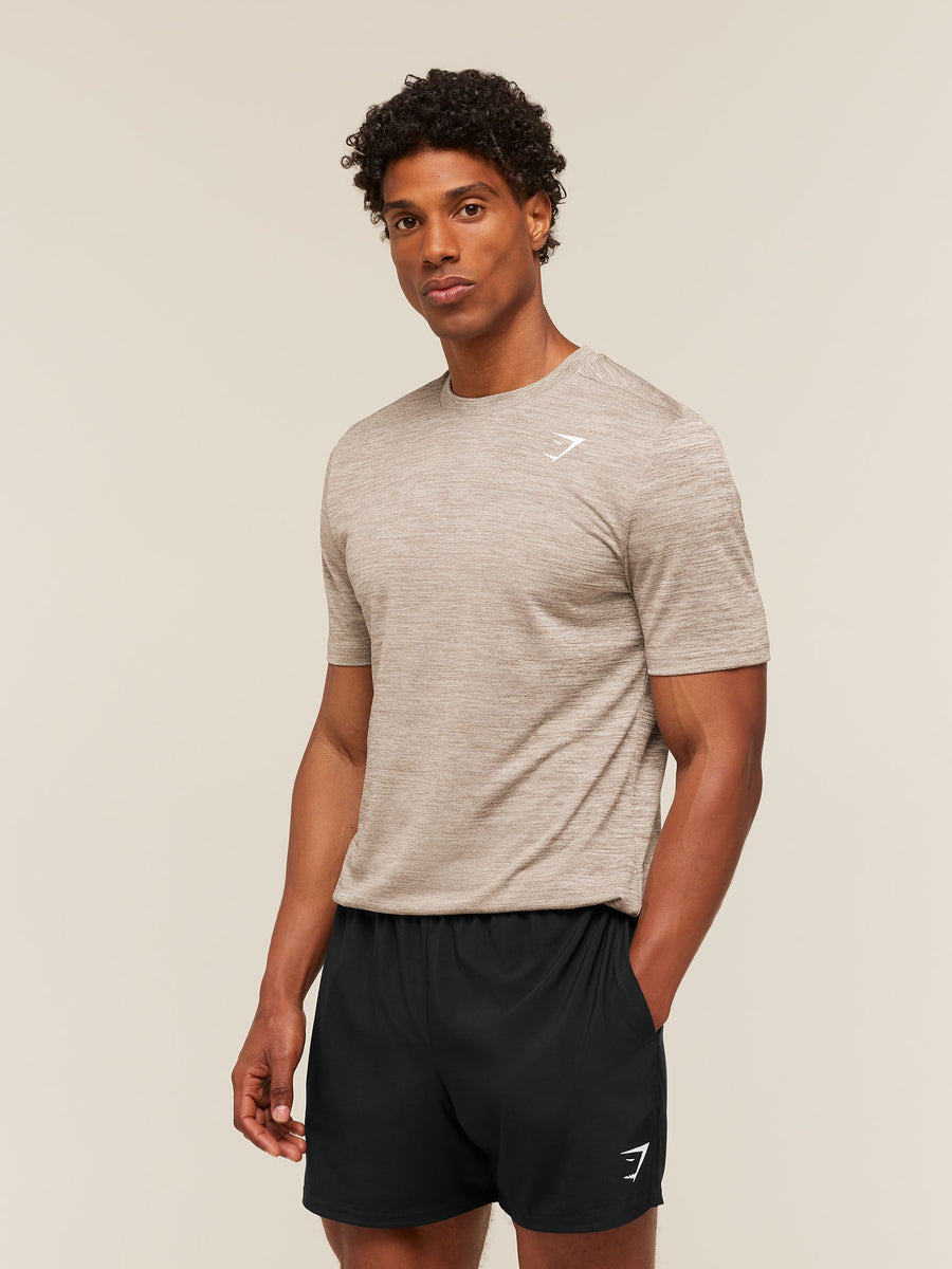 Gymshark Arrival T-Shirt — Chalk Beige/Lifestyle Brown — 3