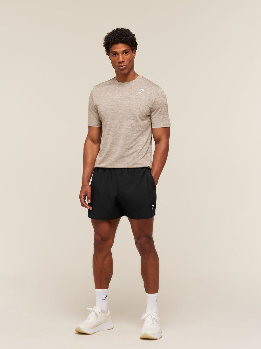 Gymshark Arrival T-Shirt — Chalk Beige/Lifestyle Brown — 4