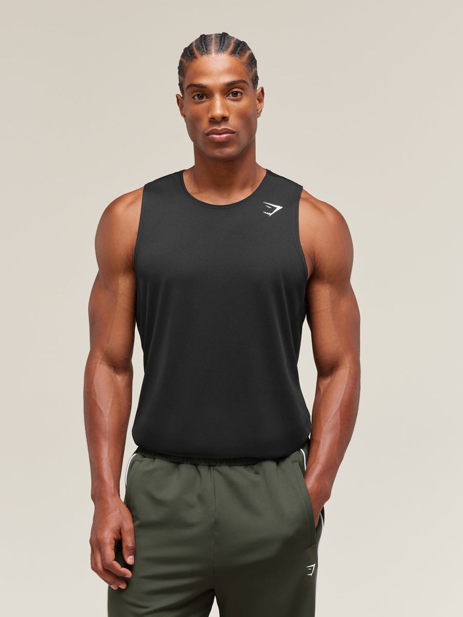 Gymshark Arrival Tank — Black — 1