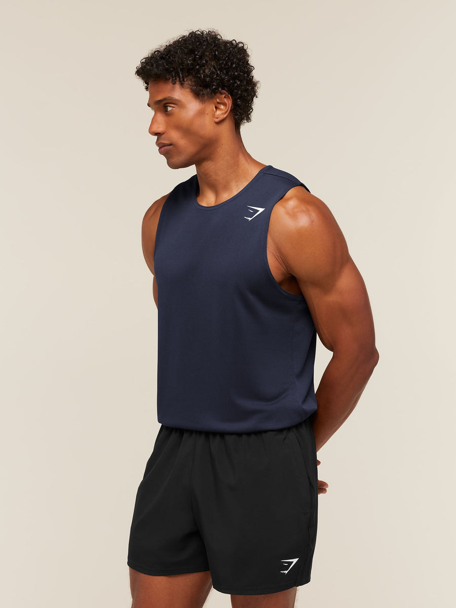 Gymshark Arrival Tank — Heavy Blue — 3