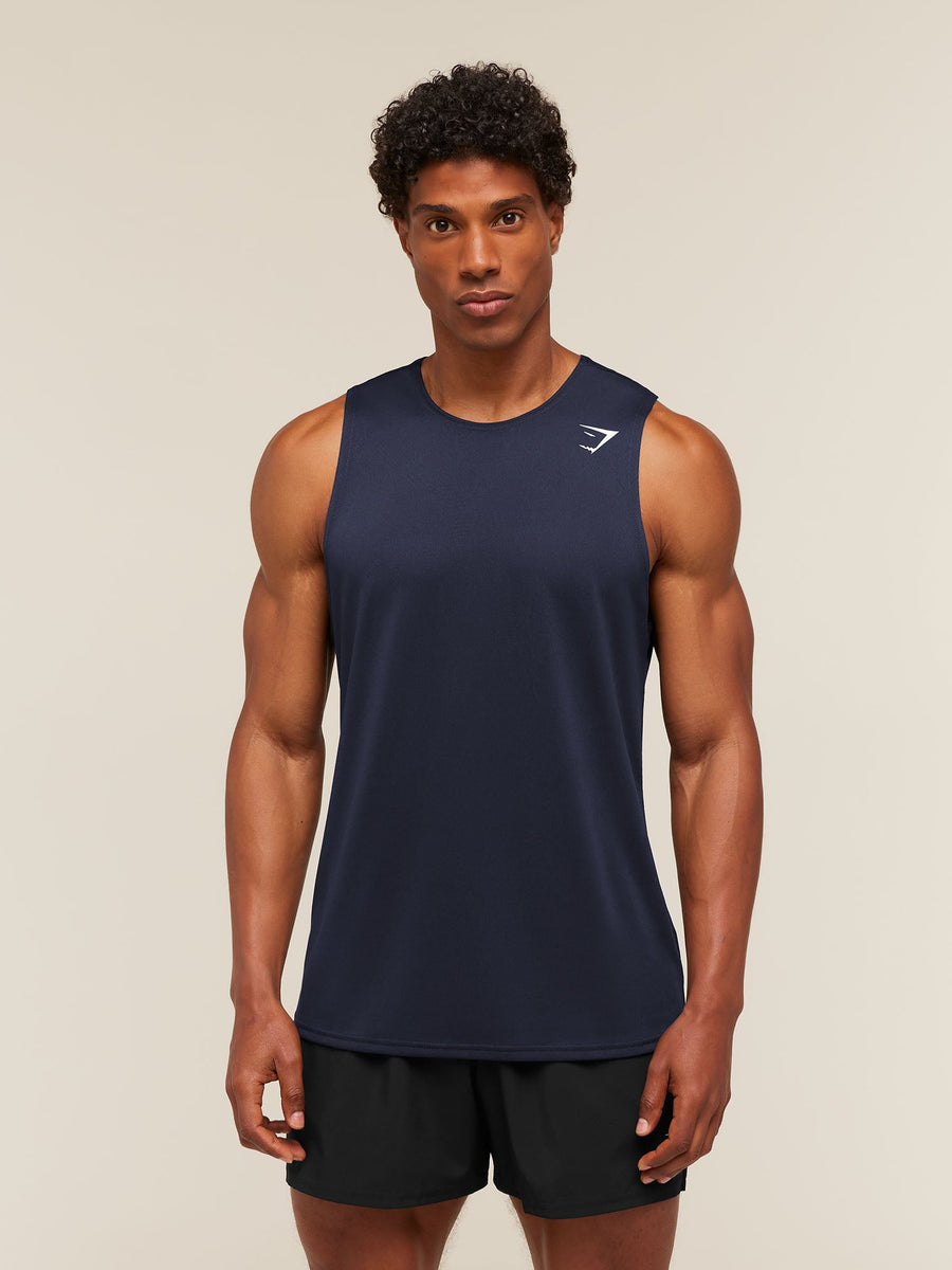 Gymshark Arrival Tank — Heavy Blue — 6