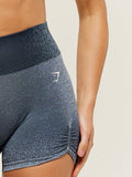 Gymshark Blush Seamless Shorts — Heavy Blue/Chilled Blue — 5