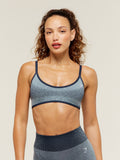 Gymshark Blush Seamless Light Support Sports Bra — Heavy Blue/Chilled Blue — 1