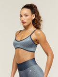 Gymshark Blush Seamless Light Support Sports Bra — Heavy Blue/Chilled Blue — 3