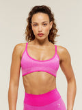 Gymshark Blush Seamless Light Support Sports Bra — Super-Set Pink/Focus Pink — 1