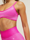 Gymshark Blush Seamless Light Support Sports Bra — Super-Set Pink/Focus Pink — 5