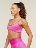 Gymshark Blush Seamless Light Support Sports Bra — Super-Set Pink/Focus Pink — 3