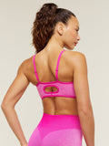 Gymshark Blush Seamless Light Support Sports Bra — Super-Set Pink/Focus Pink — 2