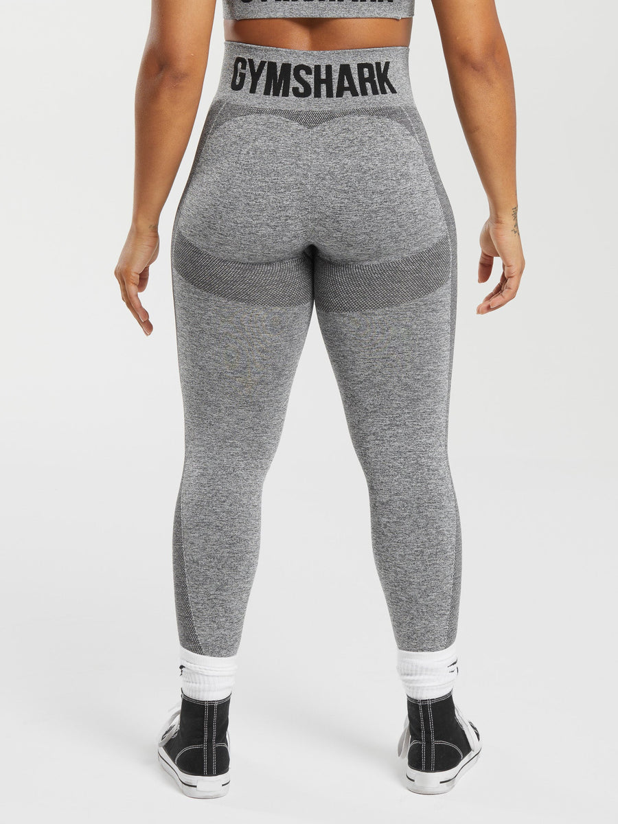 Gymshark FLEX HIGH WAISTED LEGGINGS — Charcoal Grey Marl — 2