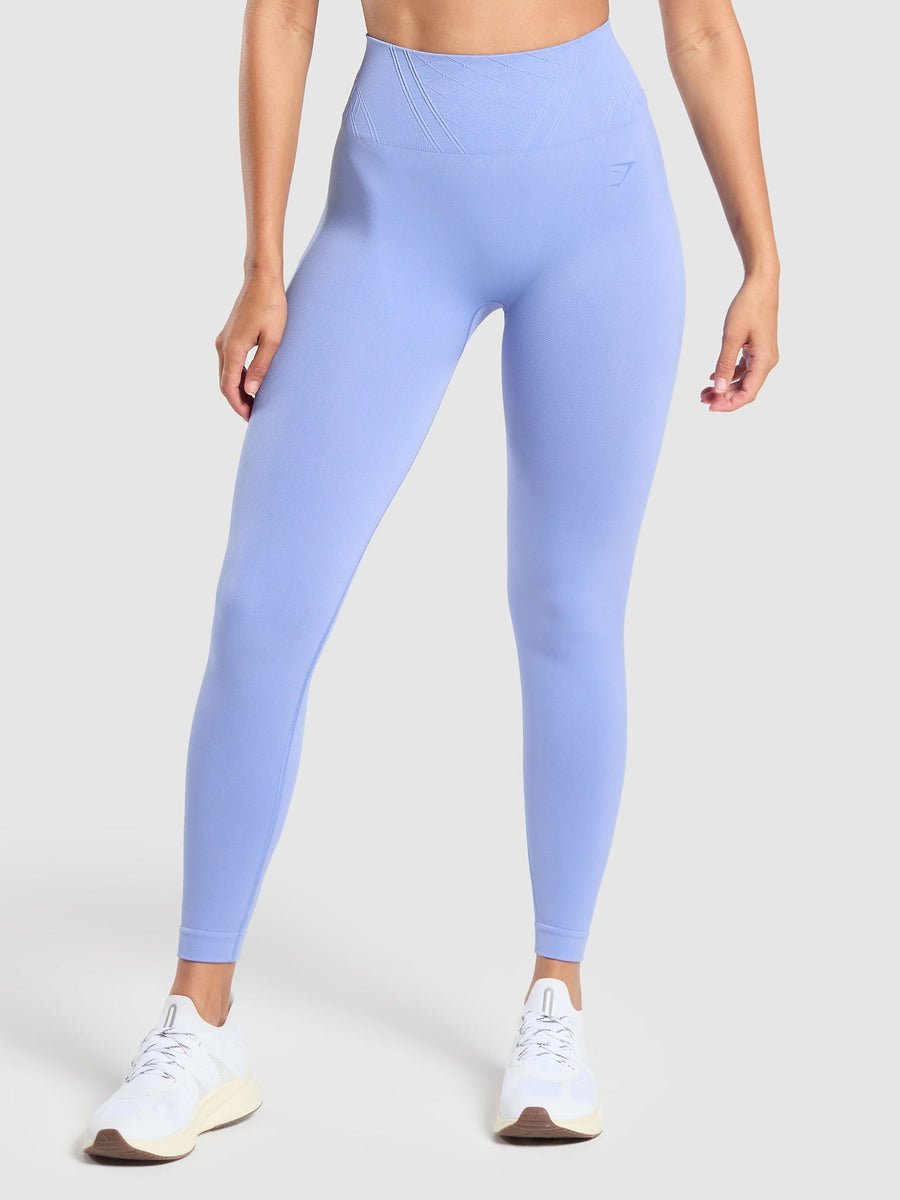 Gymshark LINEAR SEAMLESS LEGGINGS — Lift Blue — 1
