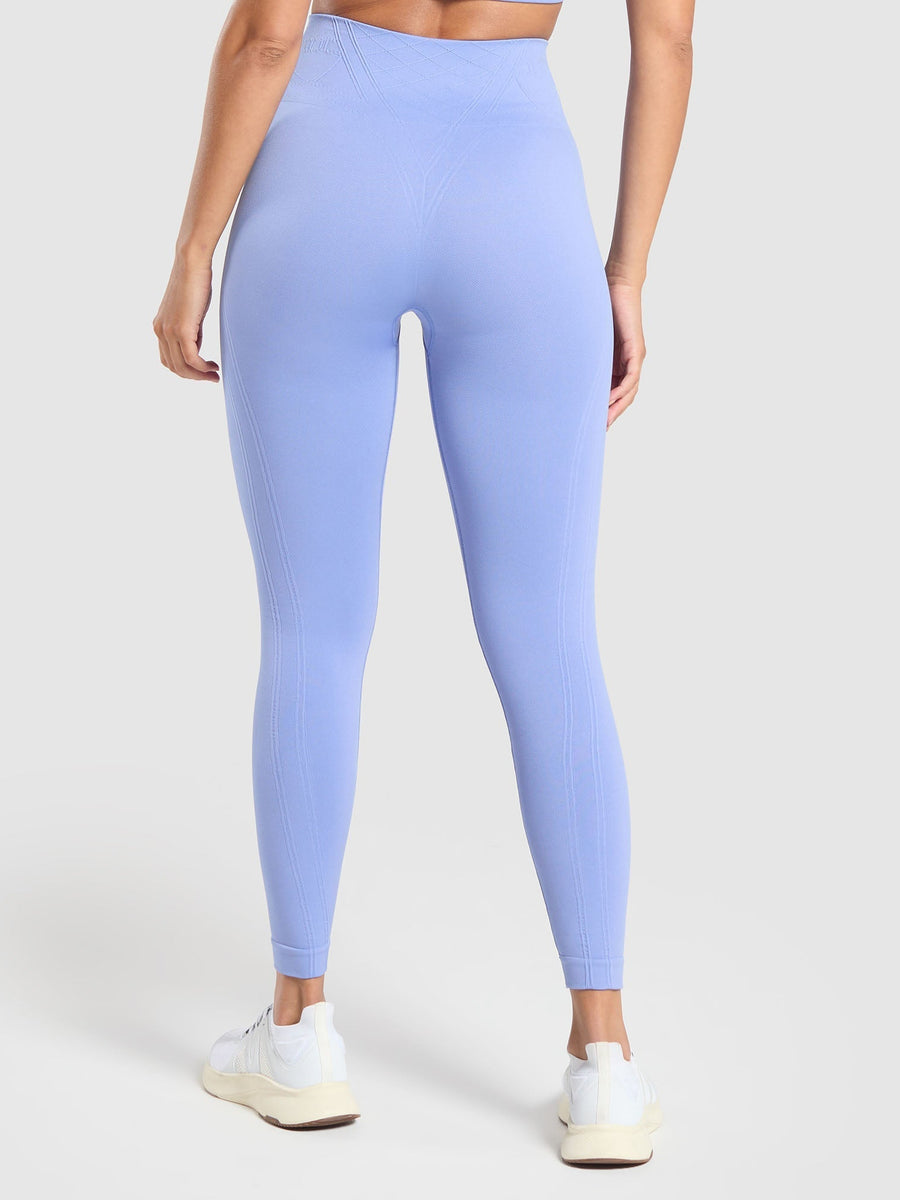 Gymshark LINEAR SEAMLESS LEGGINGS — Lift Blue — 2