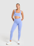 Gymshark LINEAR SEAMLESS LEGGINGS — Lift Blue — 4