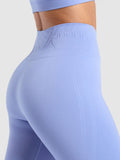 Gymshark LINEAR SEAMLESS LEGGINGS — Lift Blue — 6