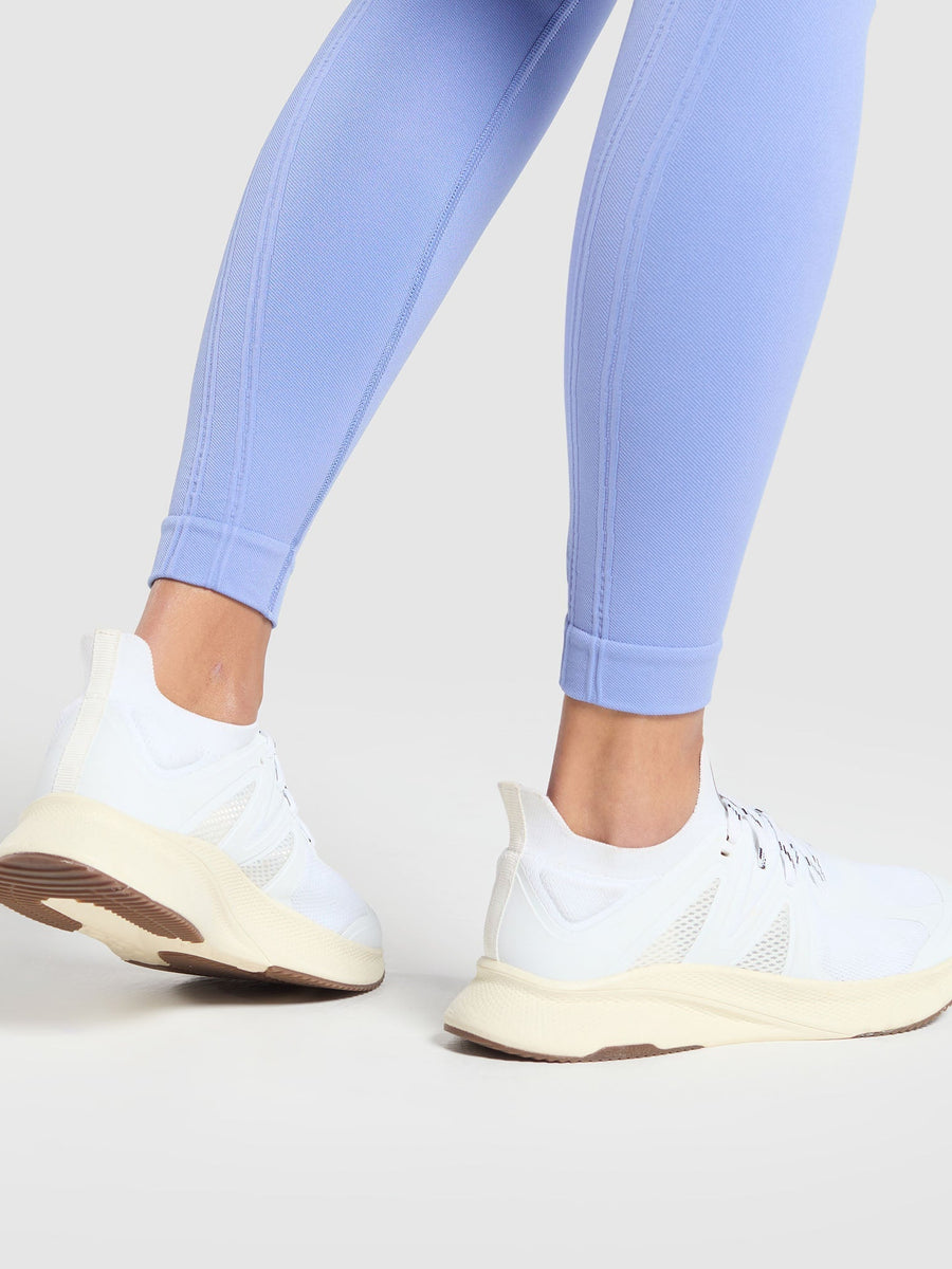 Gymshark LINEAR SEAMLESS LEGGINGS — Lift Blue — 7