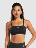 Gymshark Multi Way Strap Bandeau Bra — Black — 2