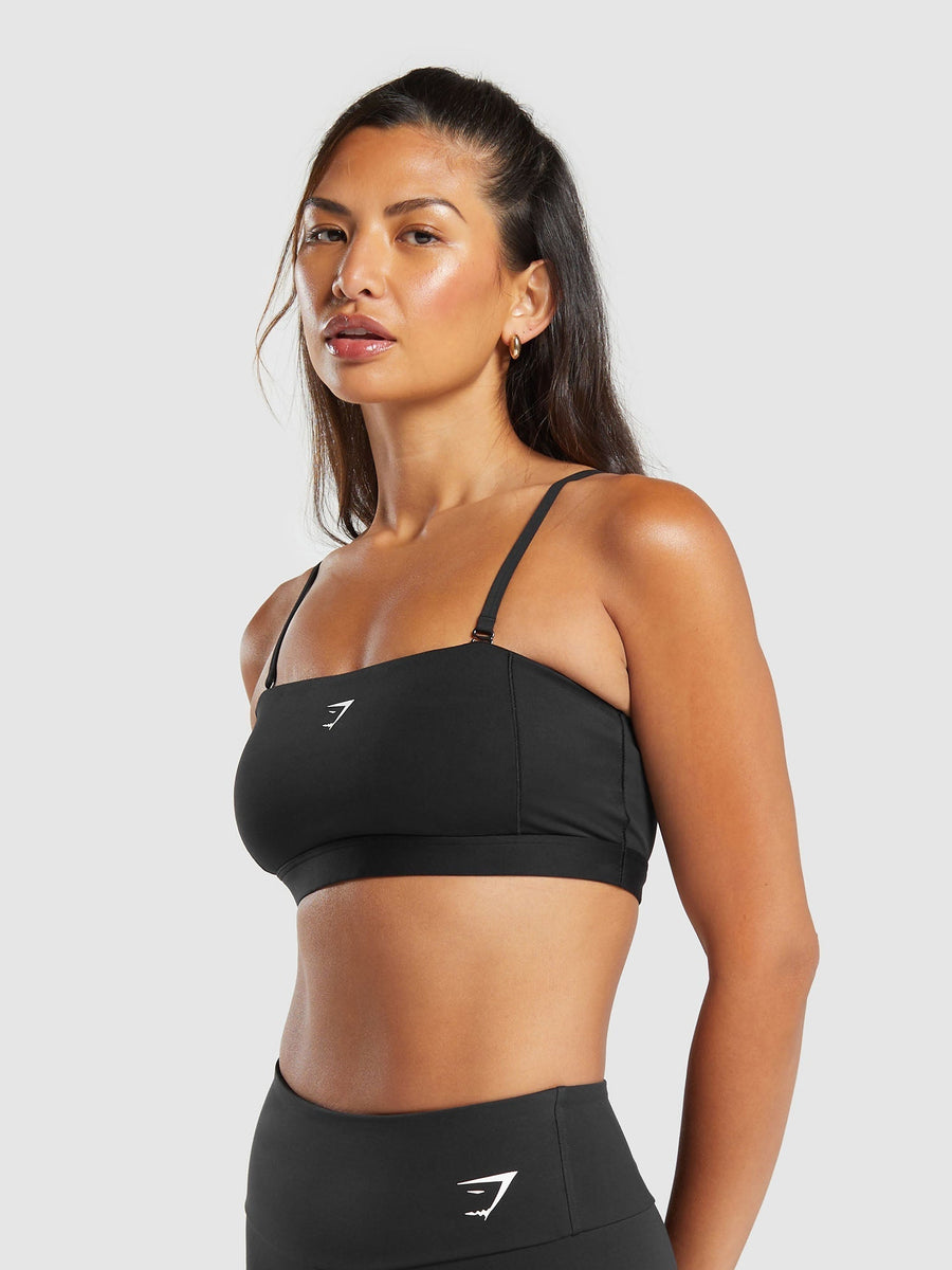 Gymshark Multi Way Strap Bandeau Bra — Black — 3